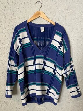 Vintage Plaid Sweater